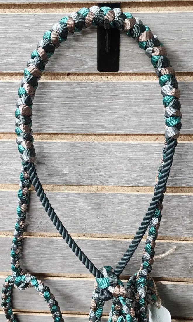 LMB Mule Tape Wrapped Rope Nose Halter - Multicolor 16 Halter