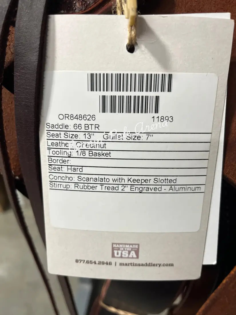 Martin BTR 13’’ Barrel Saddle #11893 13’’ / 7’’ Barrel Saddle