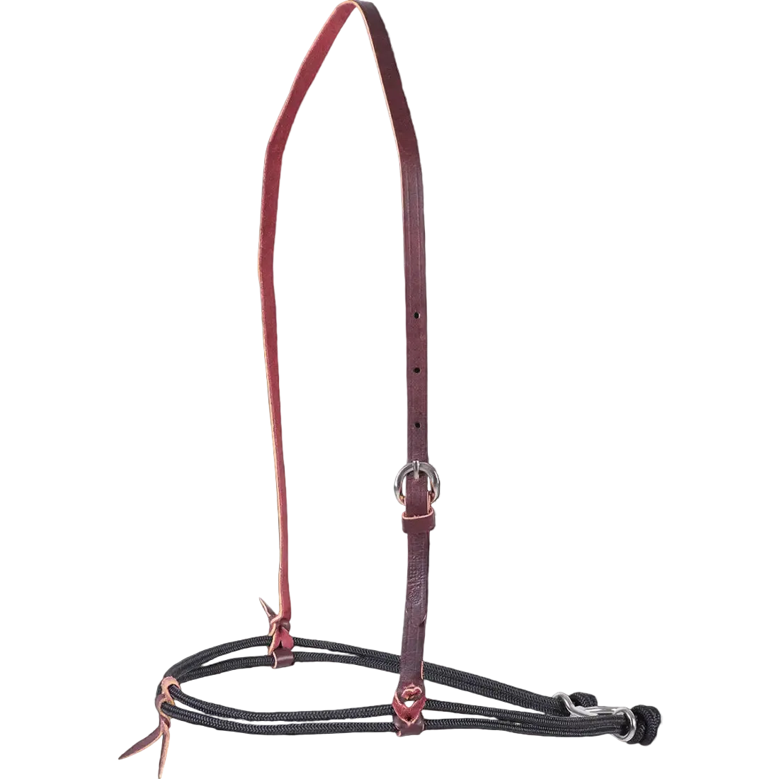 Martin Nylon Double Rope Noseband Double Black Tiedown/Cavesson