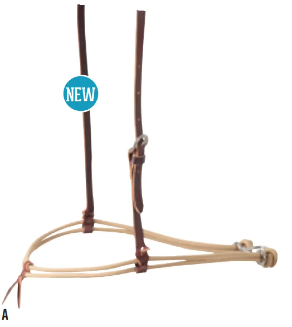 Martin Nylon Double Rope Noseband Double Natural Tiedown/Cavesson