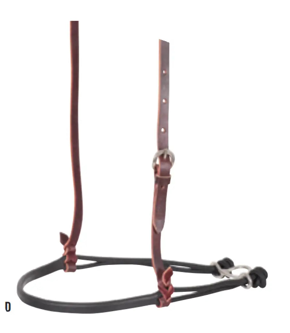 Martin Nylon Double Rope with Shrink Wrap Cover Noseband Double Black Tiedown/Cavesson