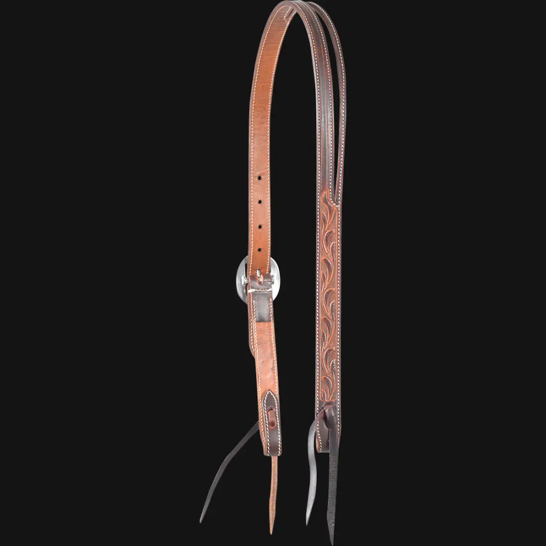 Martin Ranahan Split Ear Headstall Slit Ear Headstall / Weathered Antique Headstall