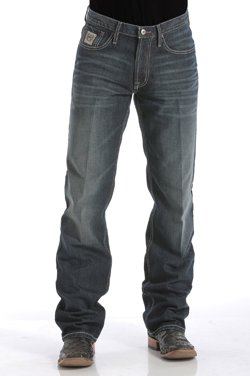 Cinch Men's White Label Jeans - Dark Stonewash - 35x34