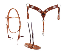 Load image into Gallery viewer, Oxbow &quot;Nevada Collection&quot; with Rawhide Weaving Tack Set
