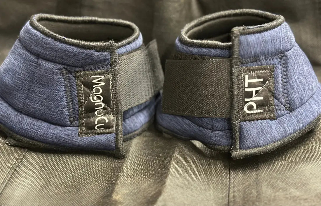 PHT MagnaCu Bell Boots 3.0 Blue Ribbon Horse Therapy