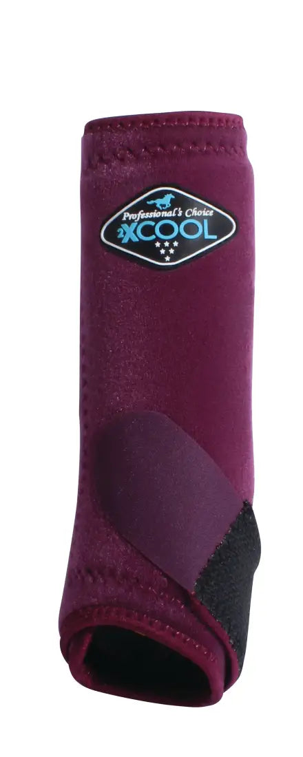 Professional’s Choice 2XCool Sports Medicine Boot - 2-Pack Fronts Solid Color Wine / Small Sport Boots