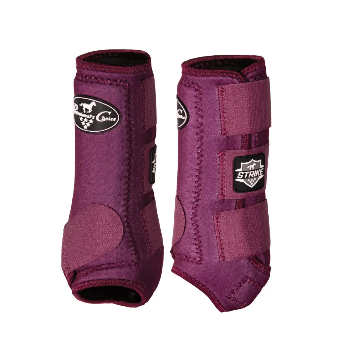 Professional’s Choice Strike Sports Medicine Boot - 2-Pack Fronts Solid Color Wine / Medium Sport Boots