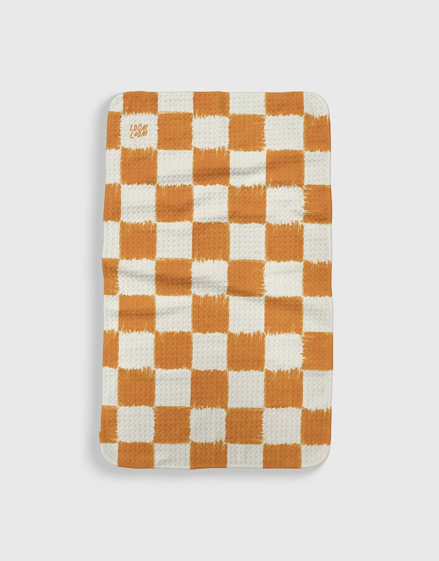 Pumpkin Checker- Loom Loom Kitchen Tea Towel