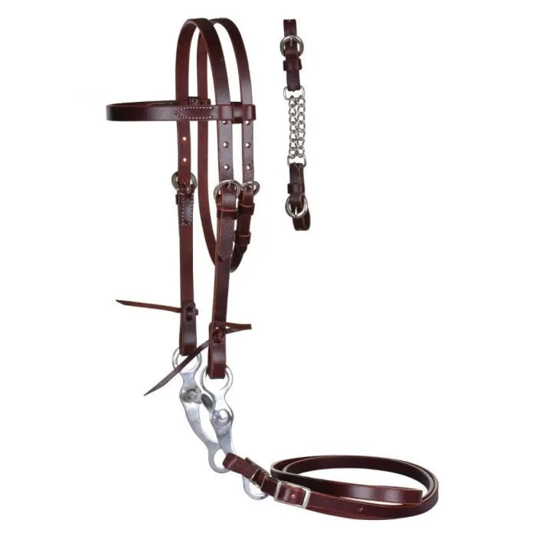 Reinsman Pony Bridle Set (Headstall Bit & Reins) Browband Headstall / Low Port Bit