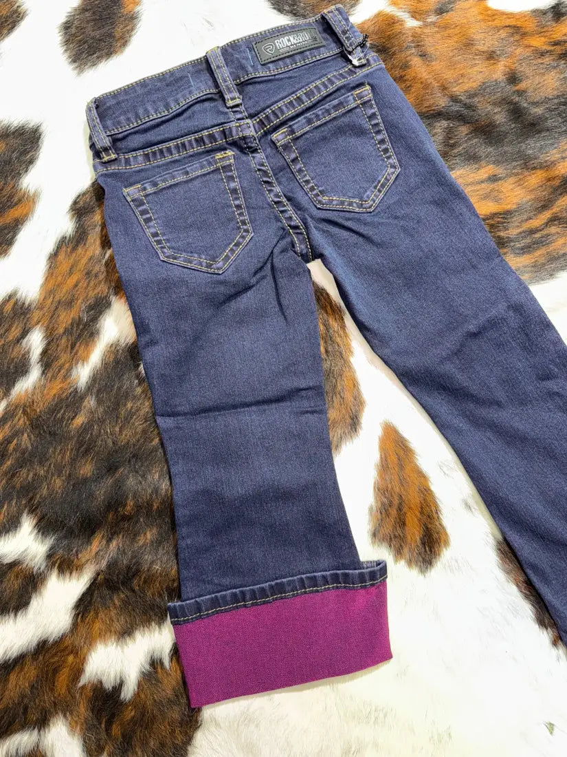 Rock & Roll Girl’s Pink Inside Bootcut Jean Girl’s Bottoms