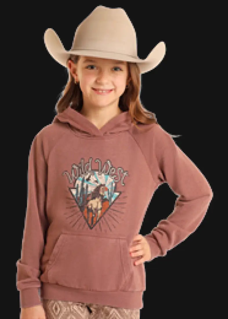 Rock & Roll Girl’s ’Wild West’ Hoodie Girl’s Pullover