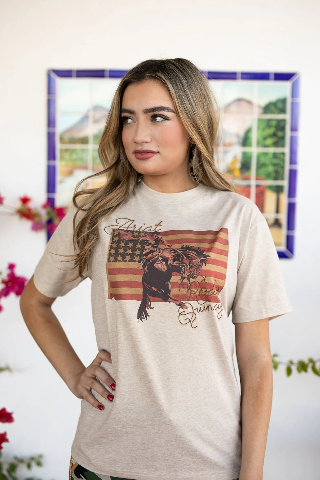 Ariat Women's Flag Rodeo Quincy T-Shirt