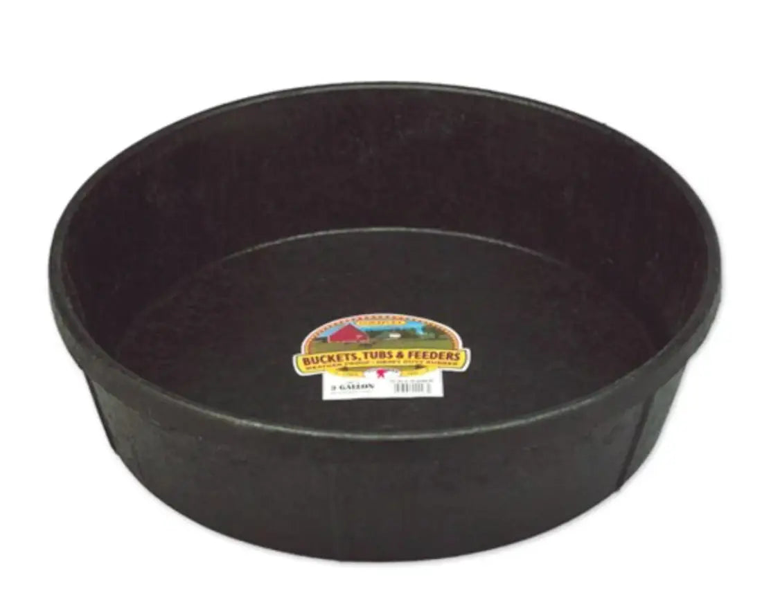 Rubber Feed Pan 3 Gallon Bucket
