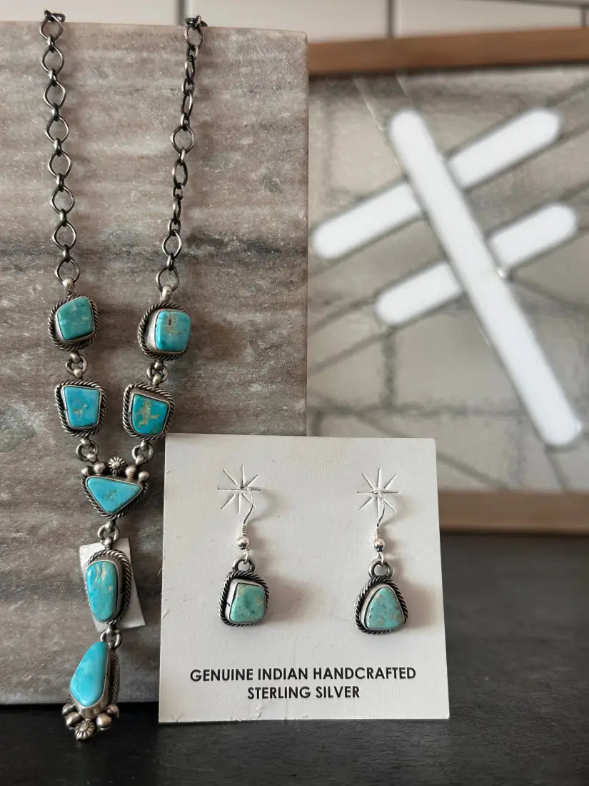 Sonoran Turquoise Necklace & Earrings Set Jewelry