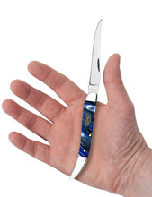 Load image into Gallery viewer, Case Ocean Blue Kirinite Smooth Medium Texas Toothpick Knife
