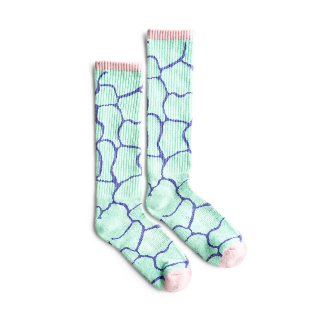 Lucky Chuck : Steer Clear Aqua Performance Boot Socks