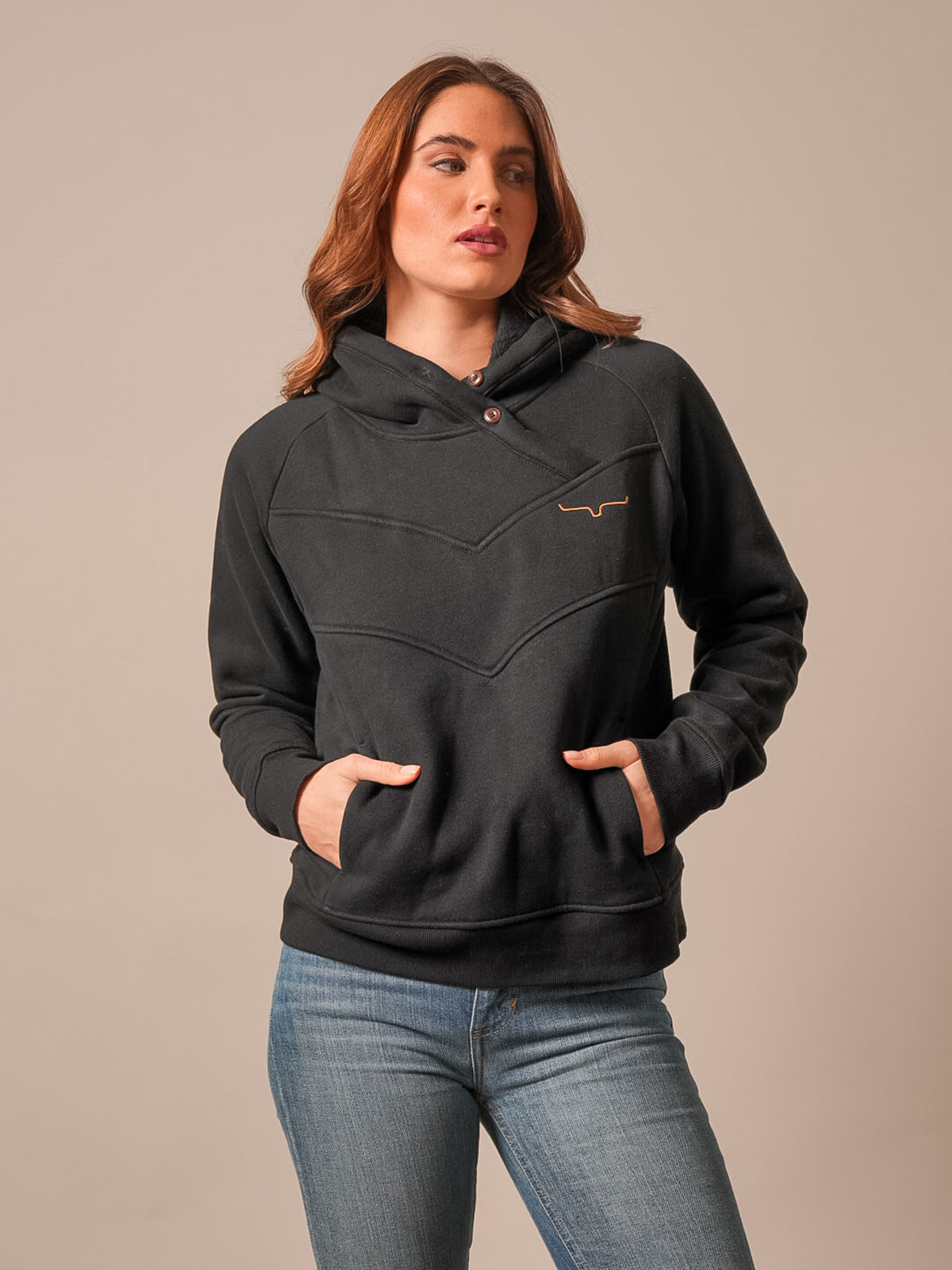 Kimes Ranch Women's Ella Black Hoodie