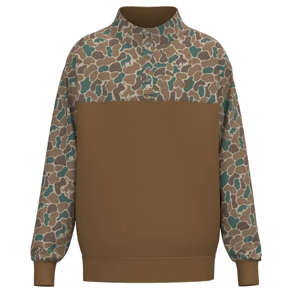 Hooey Men's Brown Camo with Animals Stevie Pullover