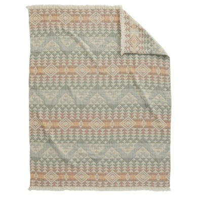Pendleton Organic Cotton Fringed Throw Blanket