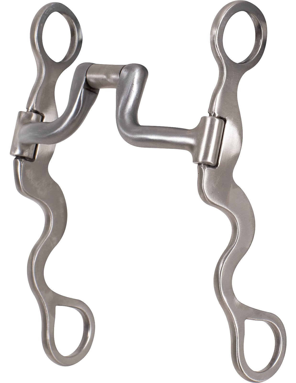 Classic Equine Square Hinge Port Bit - 8" Calvary Shank