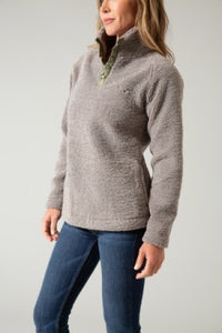 Kimes Ranch Women's Gray Fozzie Fleece Pullover