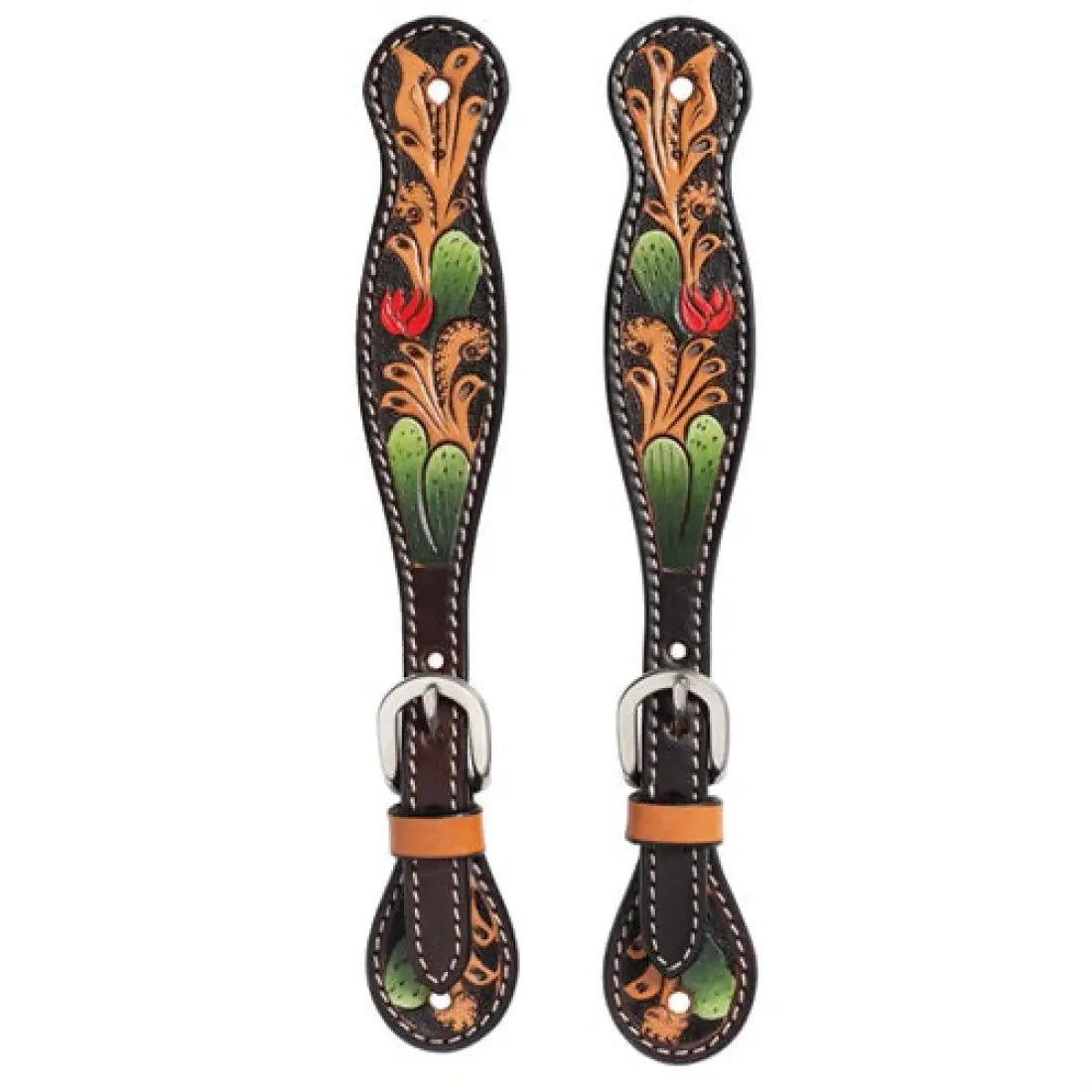 Weaver Turquoise Cross Cactus Tack Set Ladies Spur Straps Tack Set