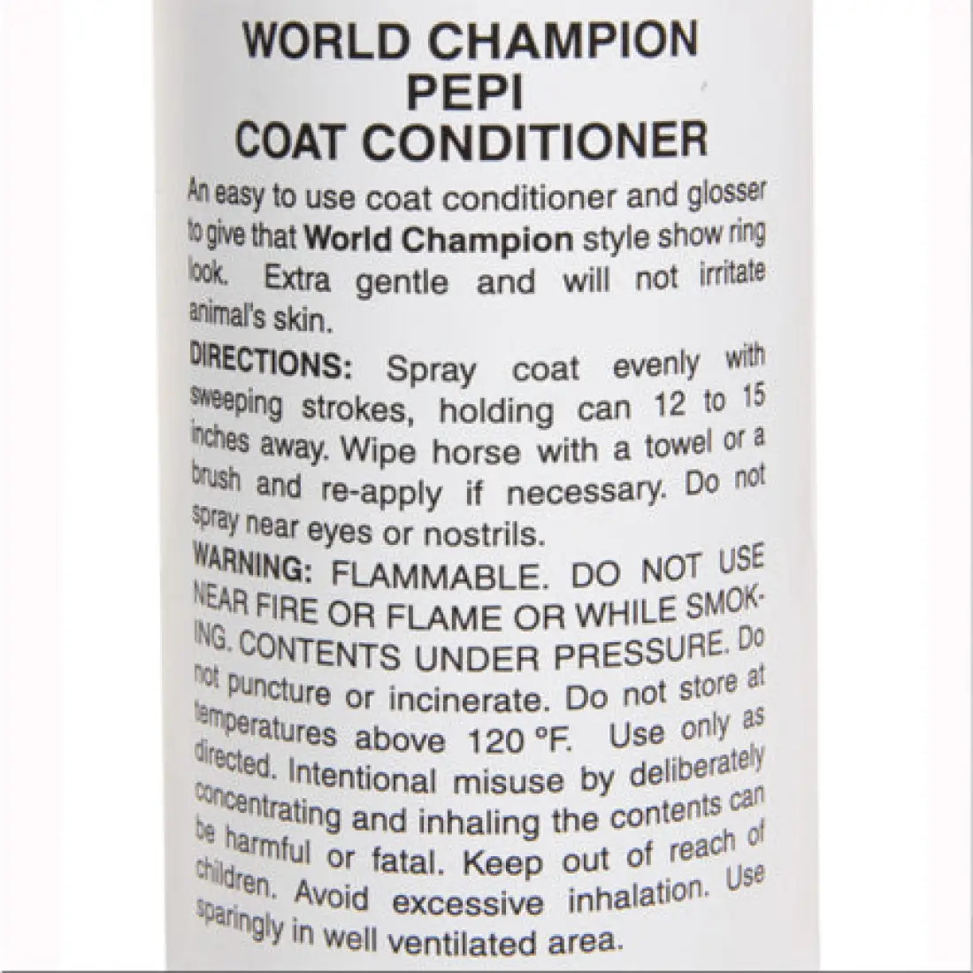 World Champion Pepi Coat Conditioner Hair & Coat Care