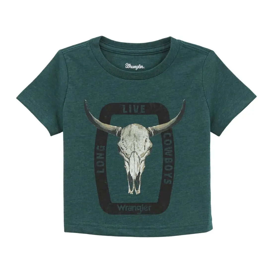 Wrangler Boy’s Infant Heather Sea Moss Longhorn T-Shirt 0-3M Boy’s Infant
