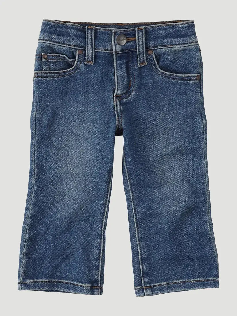 Wrangler Boy’s Toddler Dashed Ropin’ Bootcut Jean Boy’s Toddler Denim