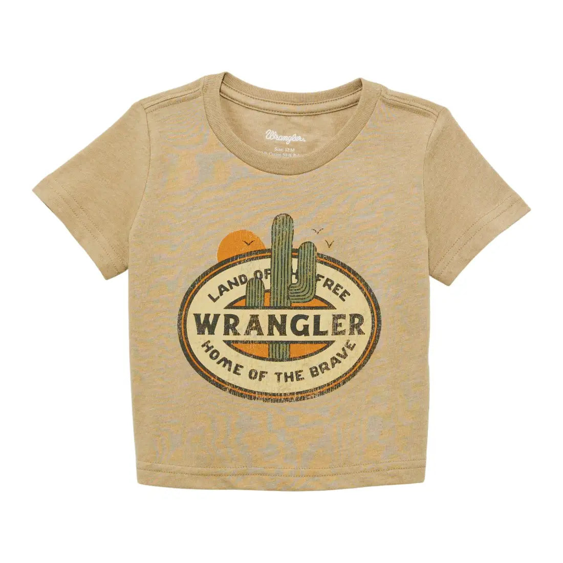 Wrangler Boy’s Toddler Heather Roasted Cashew T-Shirt 2T Boy’s Toddler Top