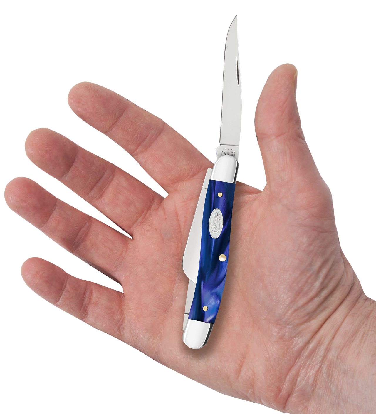 Case SparXX Blue Pearl Kirinite Medium Stockman Knife