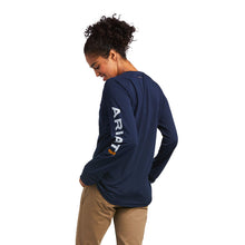 Load image into Gallery viewer, Ariat Rebar Heat Fighter Navy Long Sleeve
