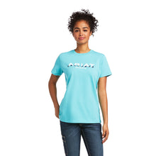 Load image into Gallery viewer, Ariat Women&#39;s Teal Logo T-Shirt
