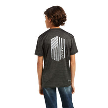 Load image into Gallery viewer, Ariat Boy&#39;s Vertical Flag TEK T-Shirt
