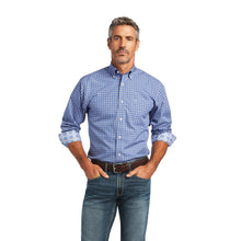 Load image into Gallery viewer, Ariat Men&#39;s Reykjavik Ezrah Blue Fitted Western Shirt

