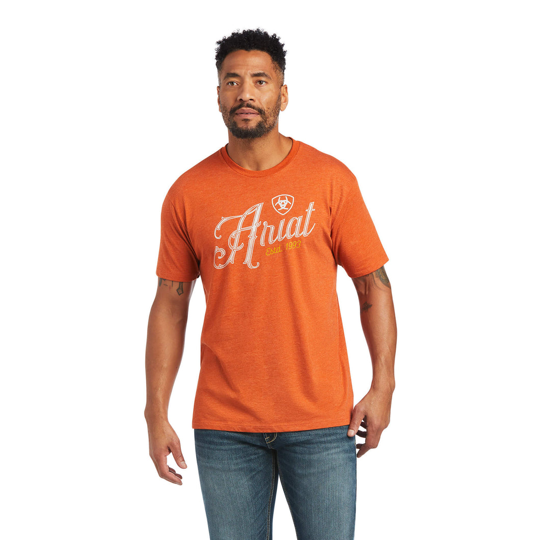 Ariat Men's 100 Proof Orange T-Shirt