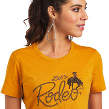 Load image into Gallery viewer, Ariat Women&#39;s Let&#39;s Rodeo Buckhorn Heather T-Shirt
