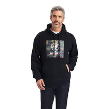 Load image into Gallery viewer, Ariat Men&#39;s Protect &amp; Serve Black Hoodie
