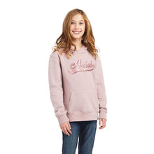 Load image into Gallery viewer, Ariat Girl&#39;s REAL Glitter Rose Heather Hoodie

