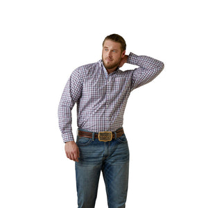 Ariat Men's Pro Series Purple Meir Western Shirt