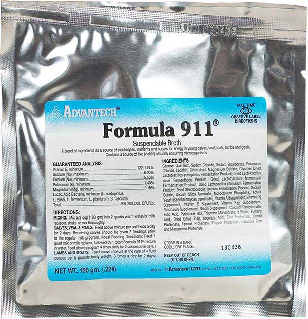 Formula 911 Suspendable Broth for Livestock