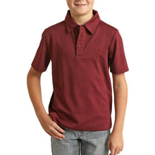 Load image into Gallery viewer, Rock &amp; Roll Boy&#39;s Black or Burgundy Polo Shirt
