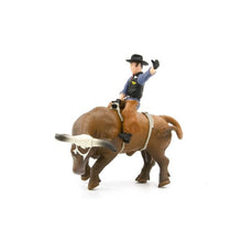 Load image into Gallery viewer, Little Buster Bucking Bull &amp; Rider Brown Bull
