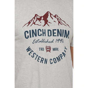 Cinch Men's Est. 1996 Heather Grey T-Shirt