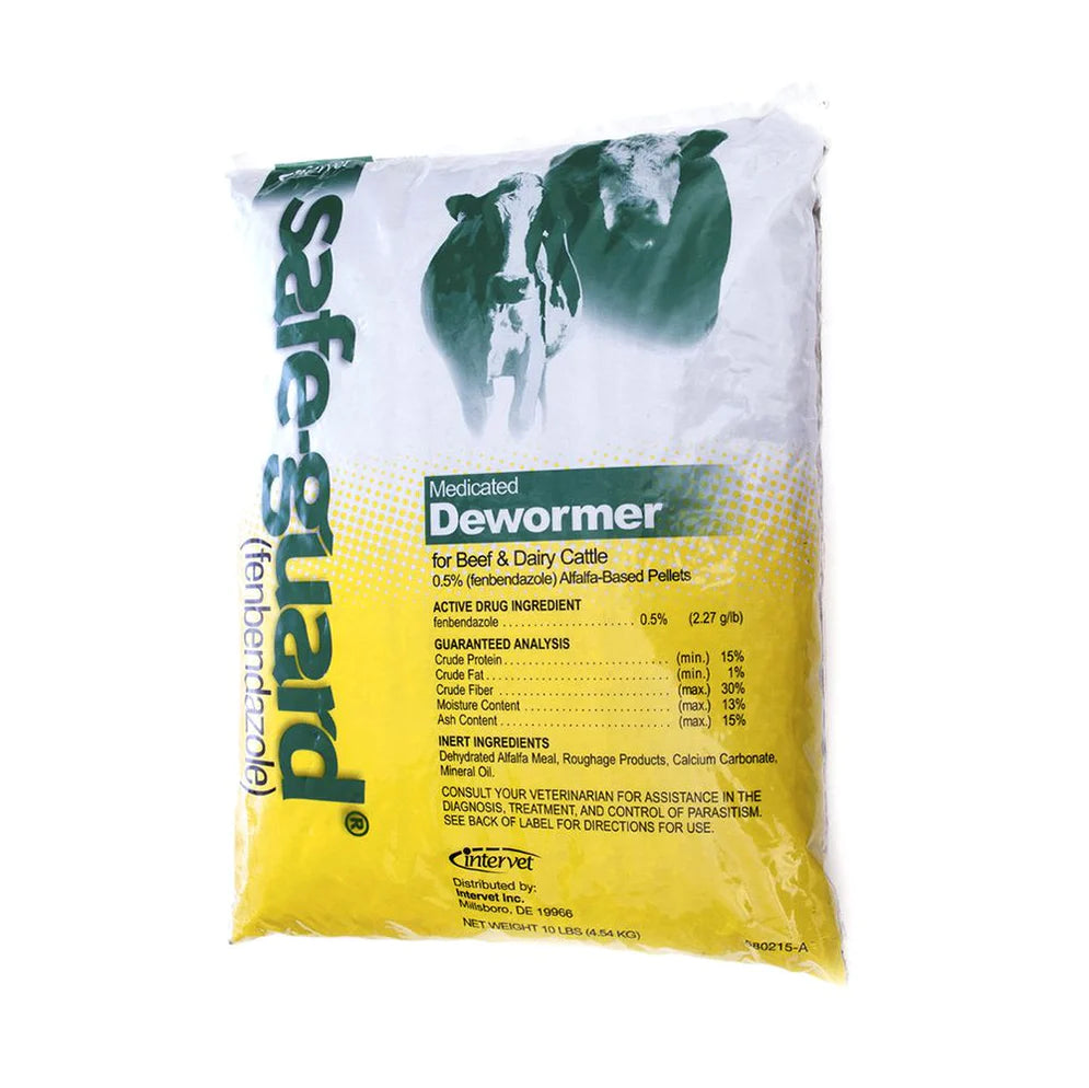 Safe-Guard Cattle/Equine 0.5% (Fenbendazole) Pellet - 25 lb