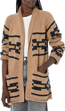 Load image into Gallery viewer, Pendleton Women&#39;s Rock Point Taupe Multi Cardigan Sweater
