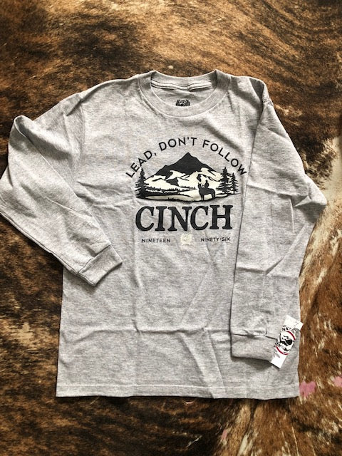 Cinch Boy's Lead, Don't Follow Long Sleeve T-Shirt