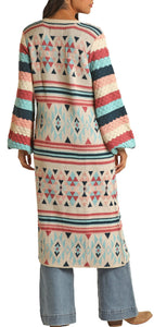 Powder River Women's Multi Color Aztec Cardigan