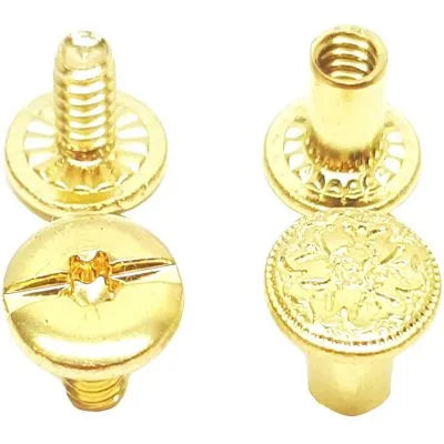 Weaver Chicago Screw Handy Pack (100 Count) - Solid Floral Brass