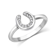 Load image into Gallery viewer, Montana Silversmith Horseshoe Silver Sparkle Ring
